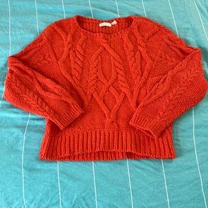 Anthropologie (like new) cable knit sweater. Size M